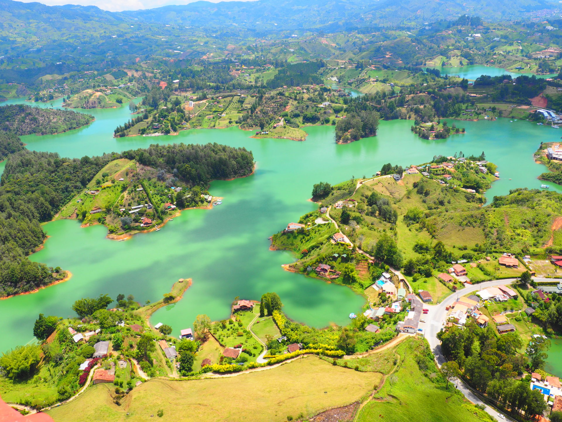 Guatape lake in Medellin