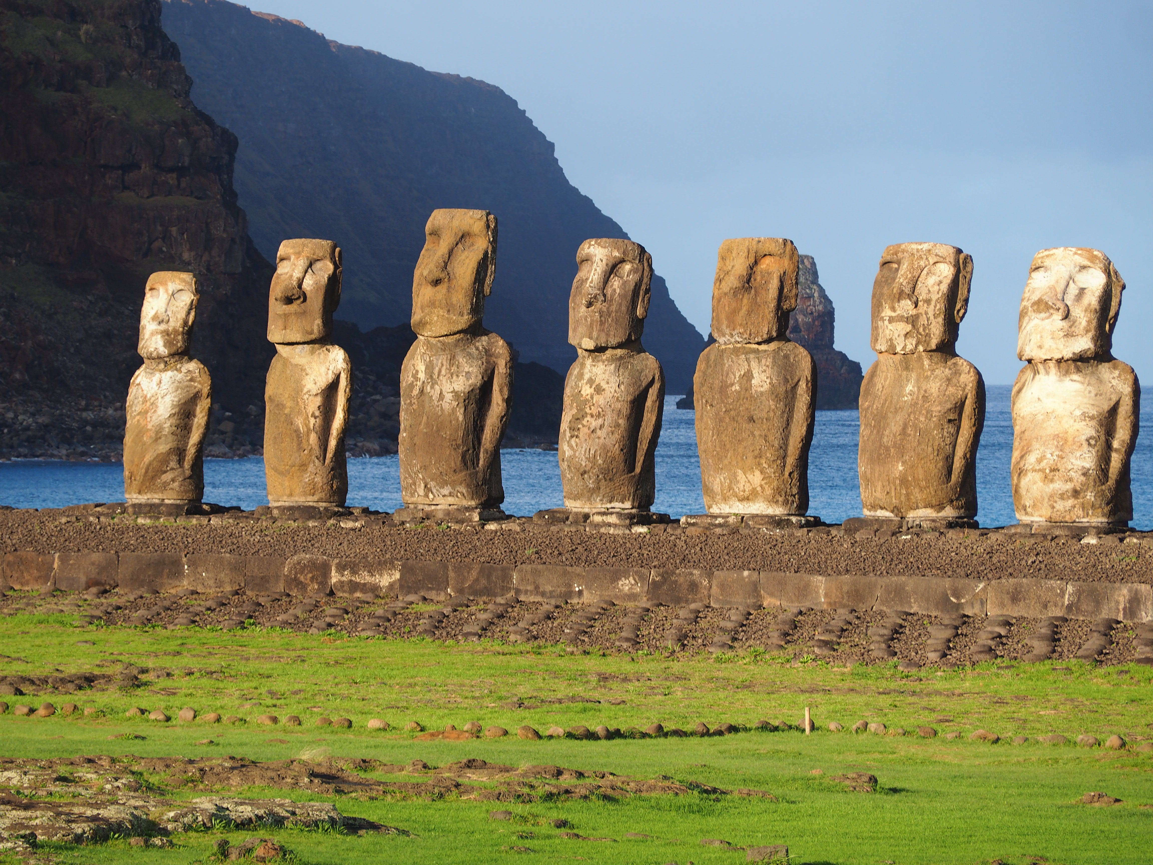 Miniature Moai Statue, Concrete Moai Garden Statue, Easter Island, Moai Face